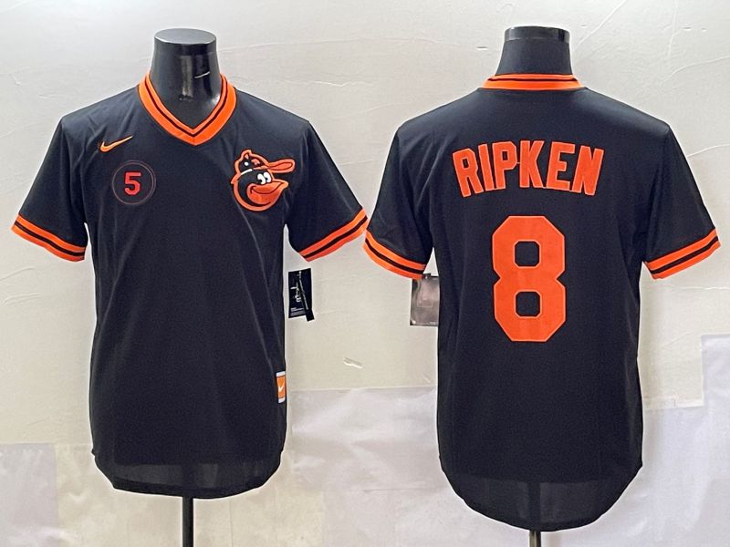 Men Baltimore Orioles #8 Ripken Black Game 2025 Nike MLB Jersey style 5093